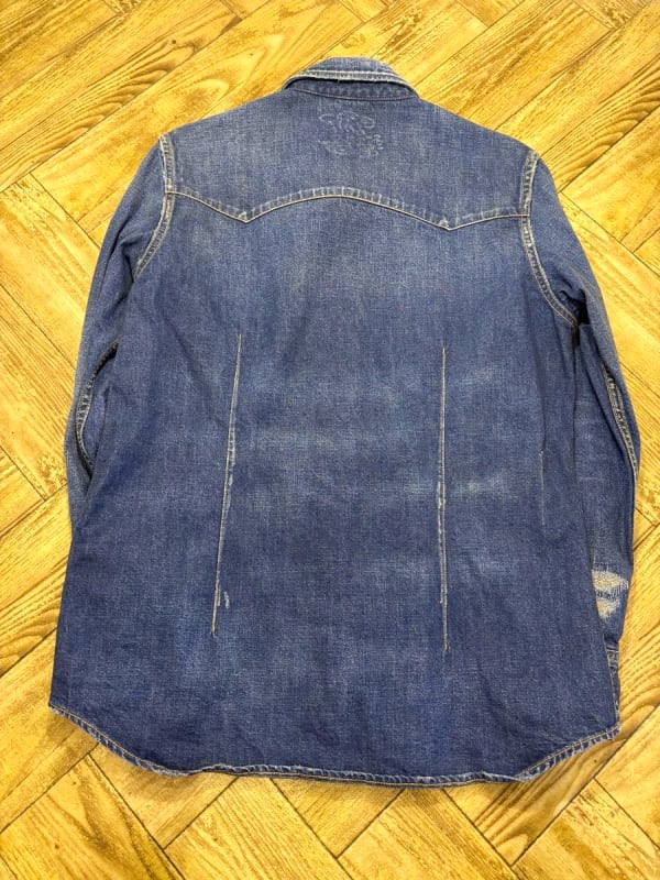 TMT Damage Denim Shirts Size L