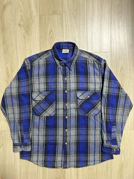 90s Five Brother Heavy Flannel Shirt Size L