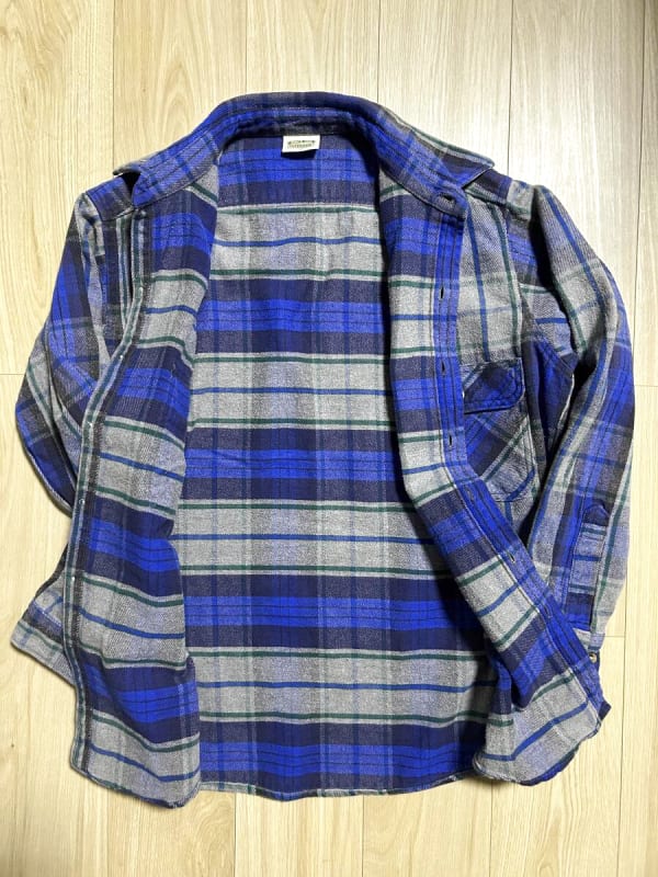 90s Five Brother Heavy Flannel Shirt Size L