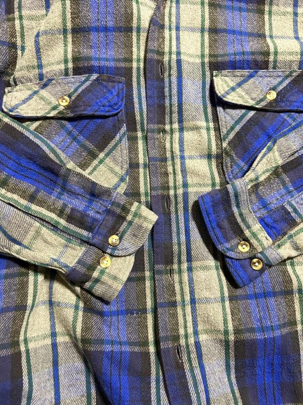 90s Five Brother Heavy Flannel Shirt Size L