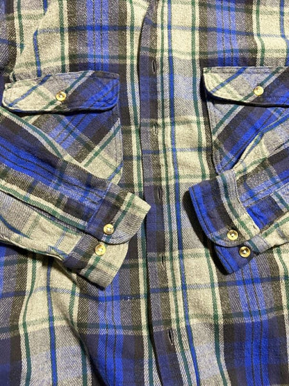 90s Five Brother Heavy Flannel Shirt Size L