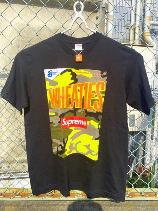 Supreme WHEATIES Collaboration T-Shirt Black