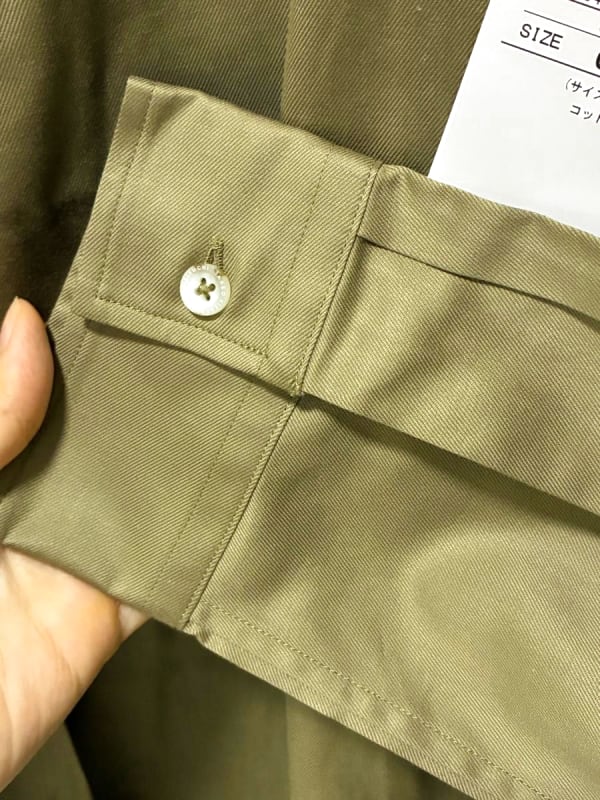 Takeo Kikuchi Casual Long Sleeve Shirt M Khaki