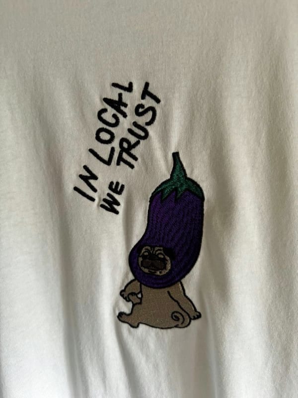 Pug Embroidered T-Shirt Unisex