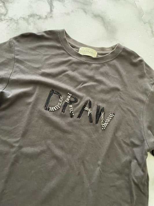 Draw T-Shirt Embroidery Print M