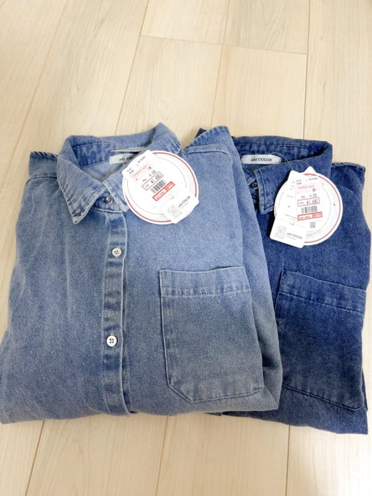 2-Piece Set New TT*ANNA Denim Shirt M L Oversized