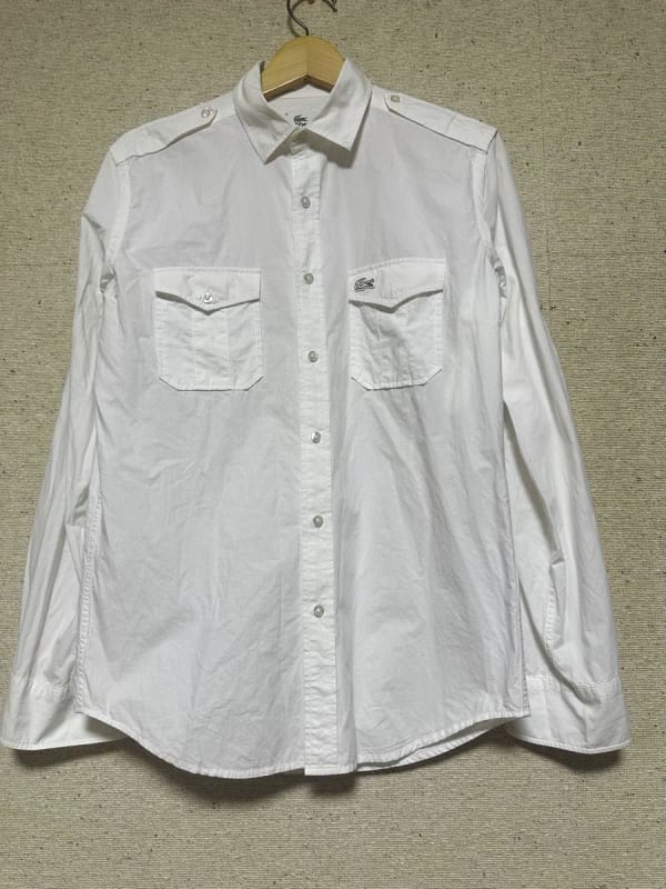 Lacoste Men's Regular Collar Roll-Up Shirt Size 2