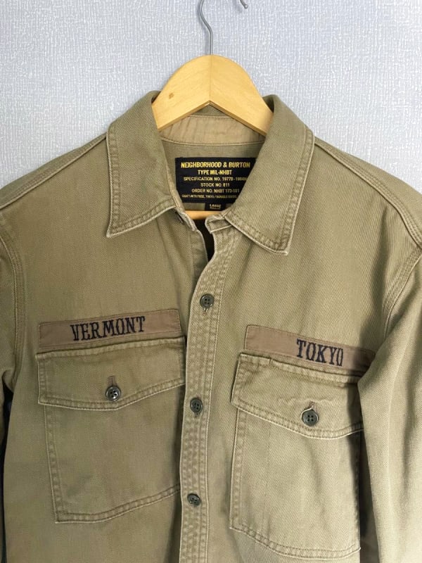 Burton x Neighborhood Collaboration Shirt L Khaki