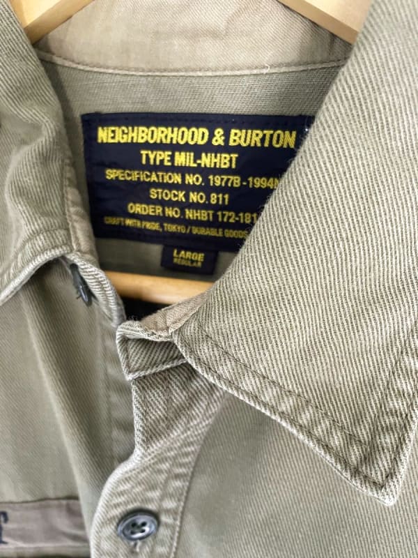 Burton x Neighborhood Collaboration Shirt L Khaki
