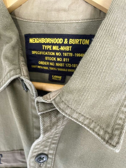 Burton x Neighborhood Collaboration Shirt L Khaki