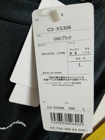 Champion T-Shirt Size L Black New