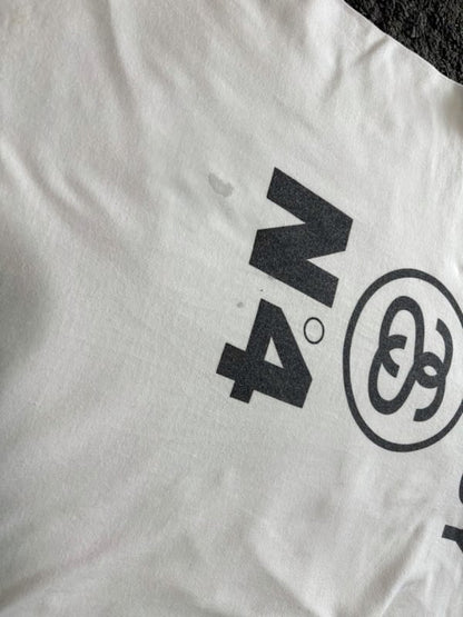Stussy No.4 White T-Shirt