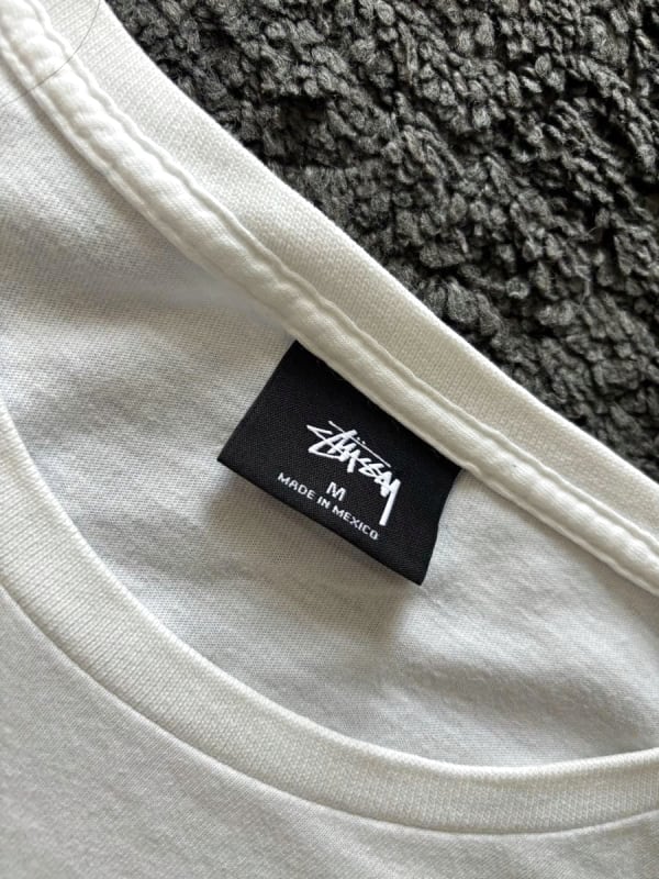Stussy No.4 White T-Shirt