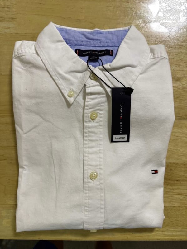 Tommy Hilfiger Oxford Shirt White Men's New L