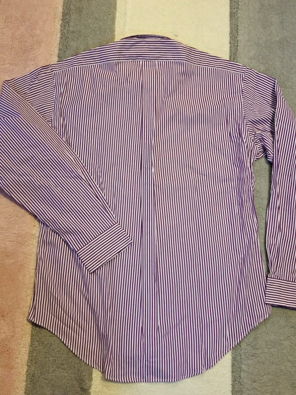 Ralph Lauren Striped Shirt L Size Purple