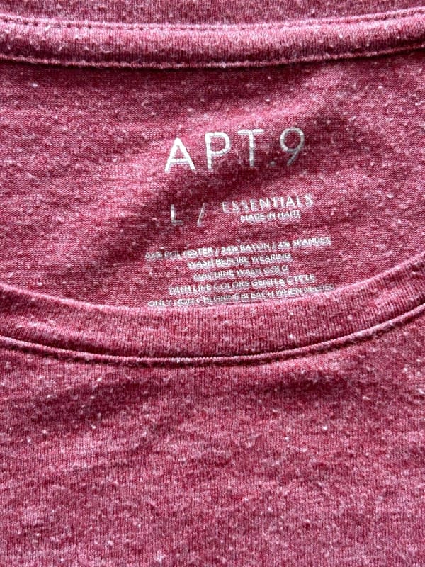 US Vintage Plain T-Shirt Size L