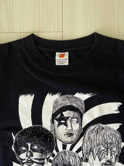 04 Limited Sazabys x Village Vanguard KISS Parody T-Shirt Size L