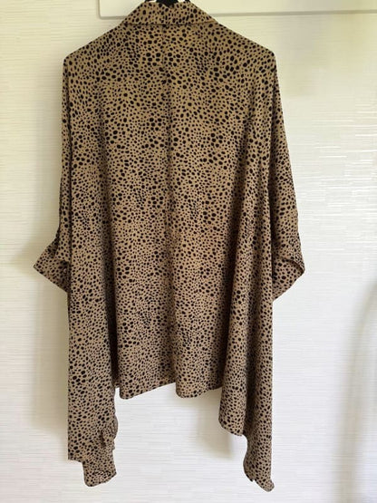 Brown Polka Dot Blouse