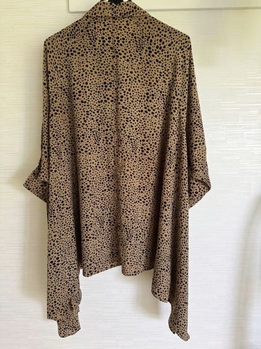 Brown Polka Dot Blouse