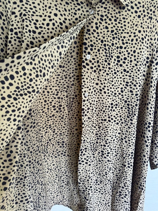 Brown Polka Dot Blouse