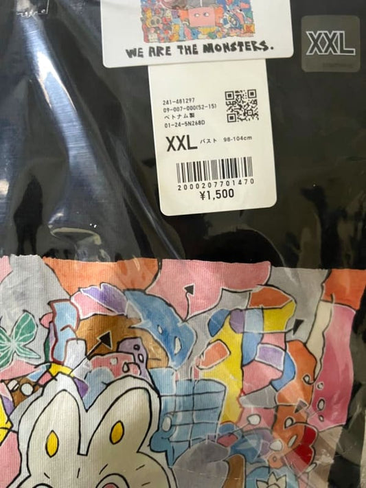 The Monsters Lovebu T-Shirt XXL Popmart Black Uniqlo