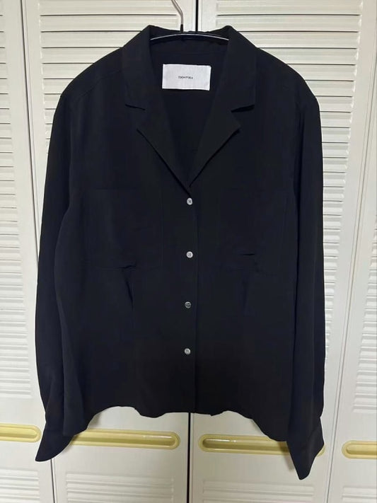 Todayful Georgette Rough Shirts Black Free Size