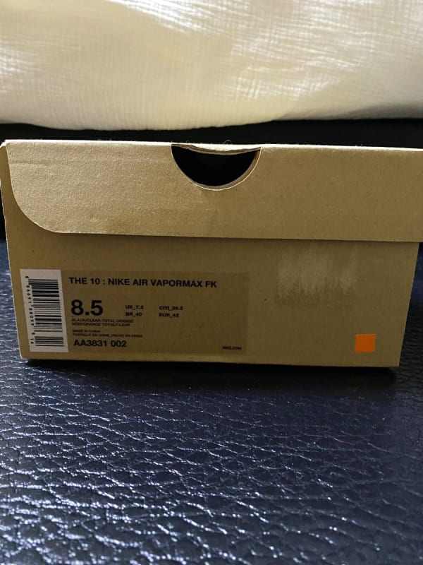 Off-White × Nike Air Vapormax Black 26.5cm