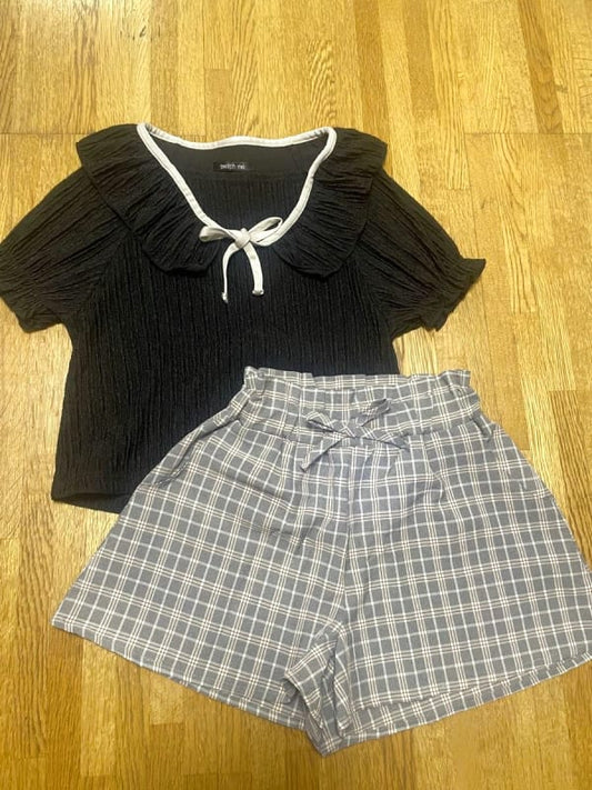 Girls Kids Shorts And Tops Set Size 130
