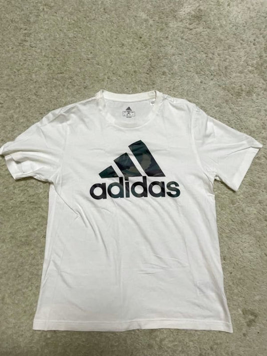 Adidas Logo T-Shirt Camouflage Design Short Sleeve