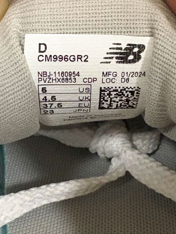 New Balance CM996 GR2 23.0cm Gray New