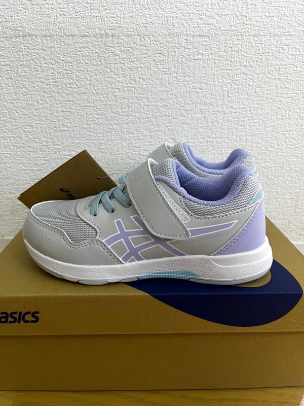 New Asics Sneakers 19cm Laser Beam Kids White