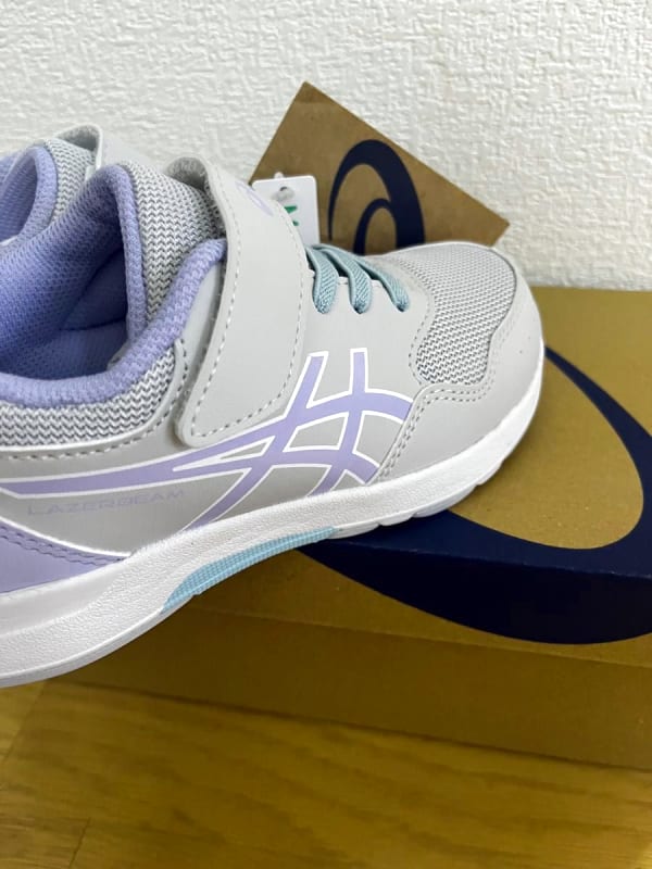 New Asics Sneakers 19cm Laser Beam Kids White