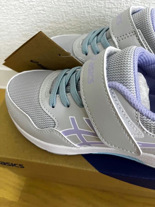 New Asics Sneakers 19cm Laser Beam Kids White