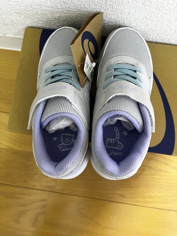 New Asics Sneakers 19cm Laser Beam Kids White