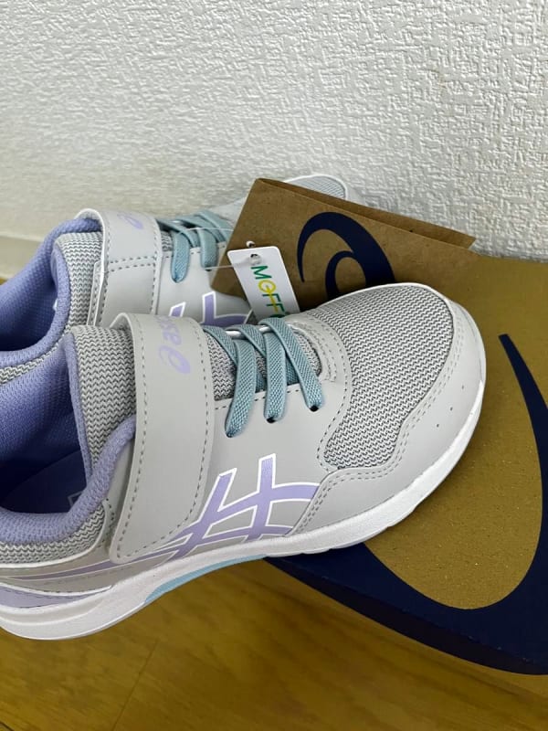 New Asics Sneakers 19cm Laser Beam Kids White