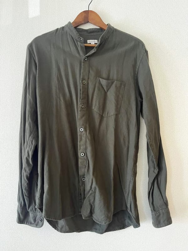 Steven Alan Band Collar Shirt Khaki