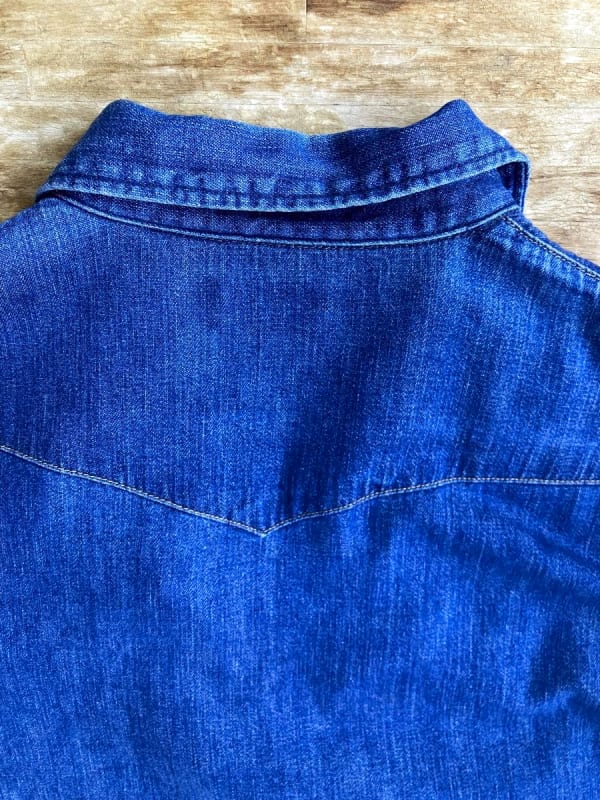 Blue Blue Denim Shirt Indigo Size 3