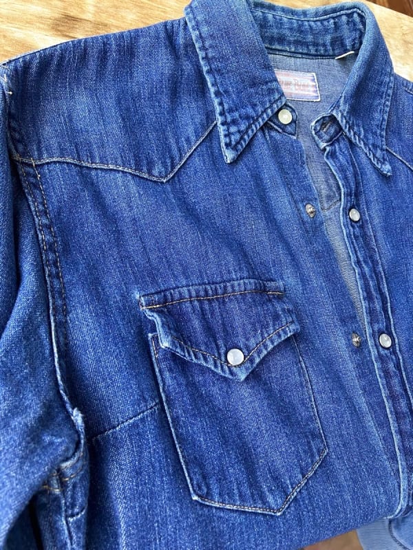 Blue Blue Denim Shirt Indigo Size 3