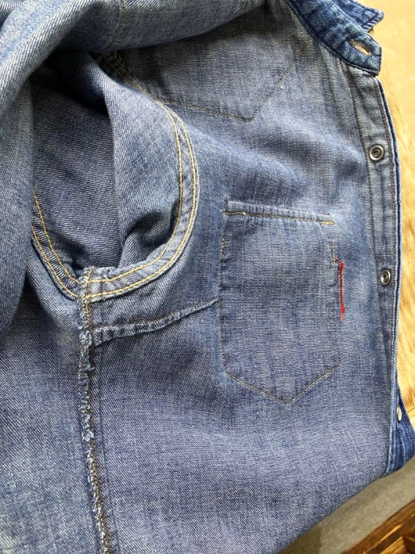 Blue Blue Denim Shirt Indigo Size 3