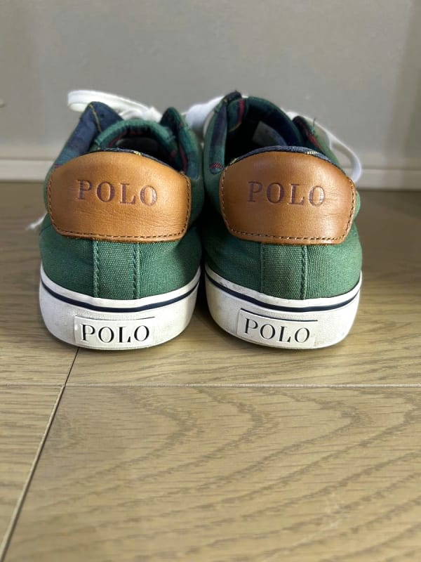 Polo Ralph Lauren Men's Sneakers 26cm Green Canvas