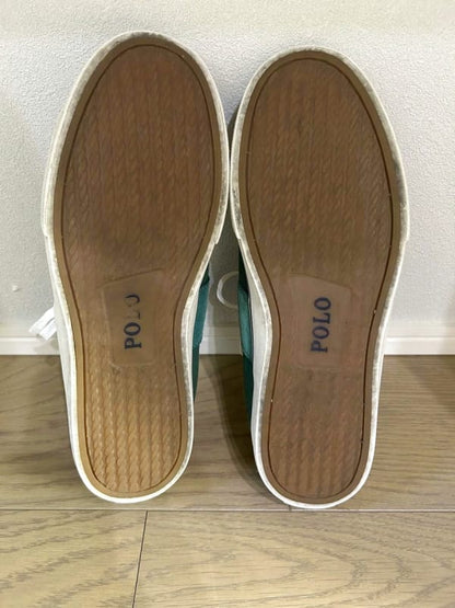 Polo Ralph Lauren Men's Sneakers 26cm Green Canvas