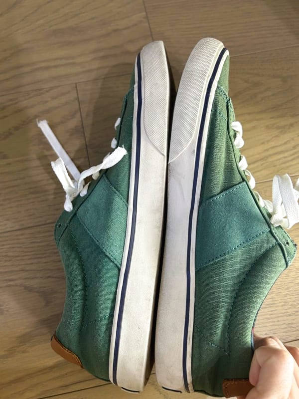 Polo Ralph Lauren Men's Sneakers 26cm Green Canvas