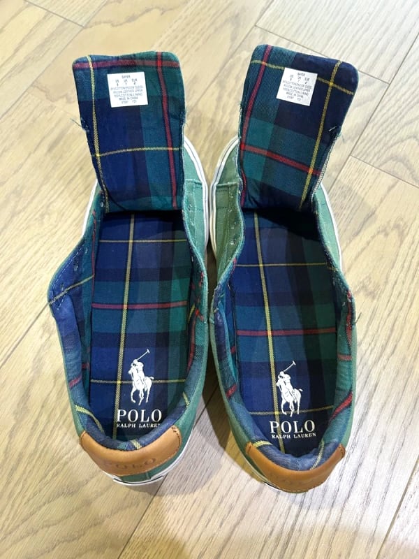 Polo Ralph Lauren Men's Sneakers 26cm Green Canvas