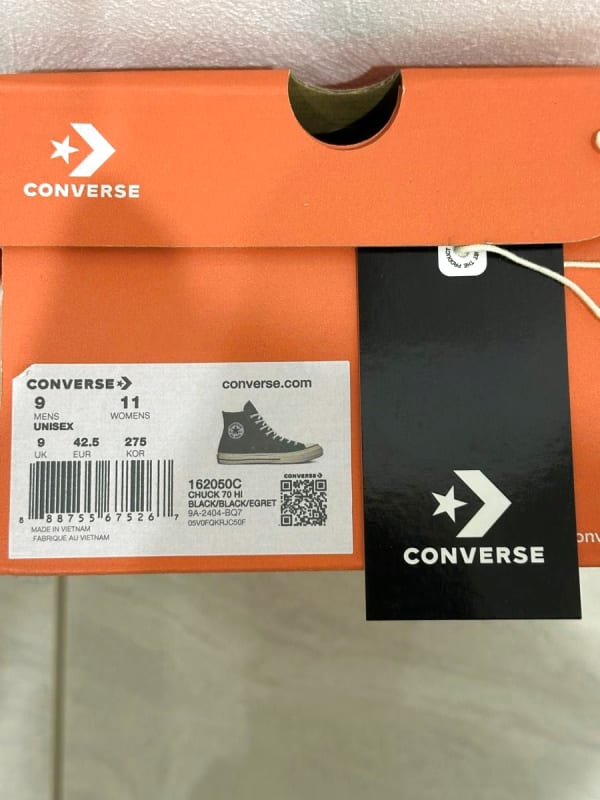 Converse Chuck Taylor CT70 Black 27.5cm