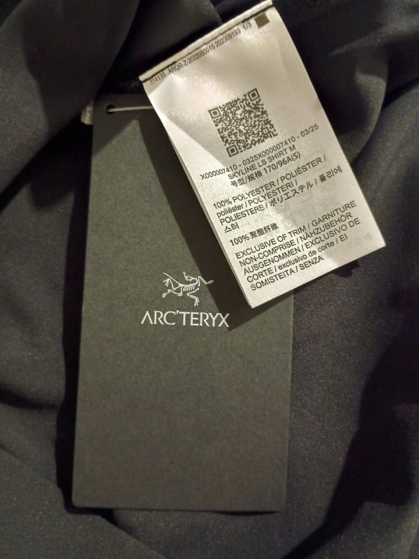 ARC'TERYX Skyline LS Shirt Men's S Black