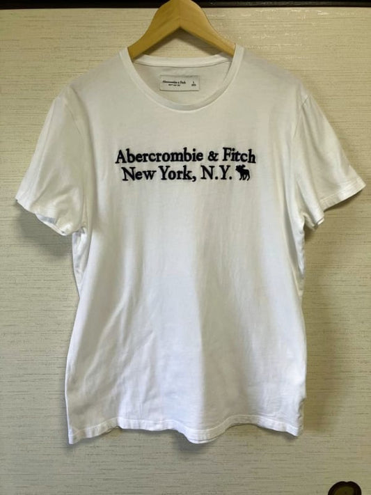 Abercrombie & Fitch Logo T-Shirt White Size L