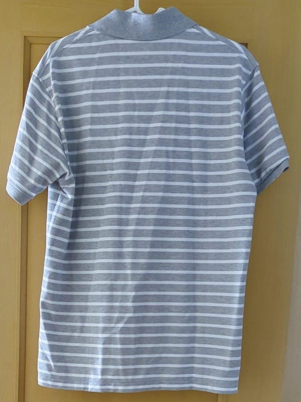 Uniqlo Dry Pique Polo Shirt M White Gray