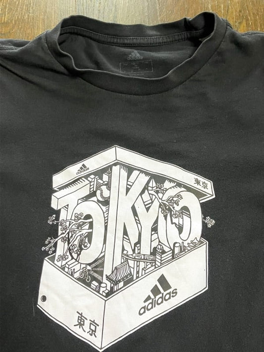 Adidas Tokyo Black Short Sleeve T-Shirt Men's