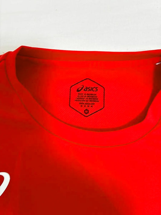 Asics Running T-Shirt Red M Size