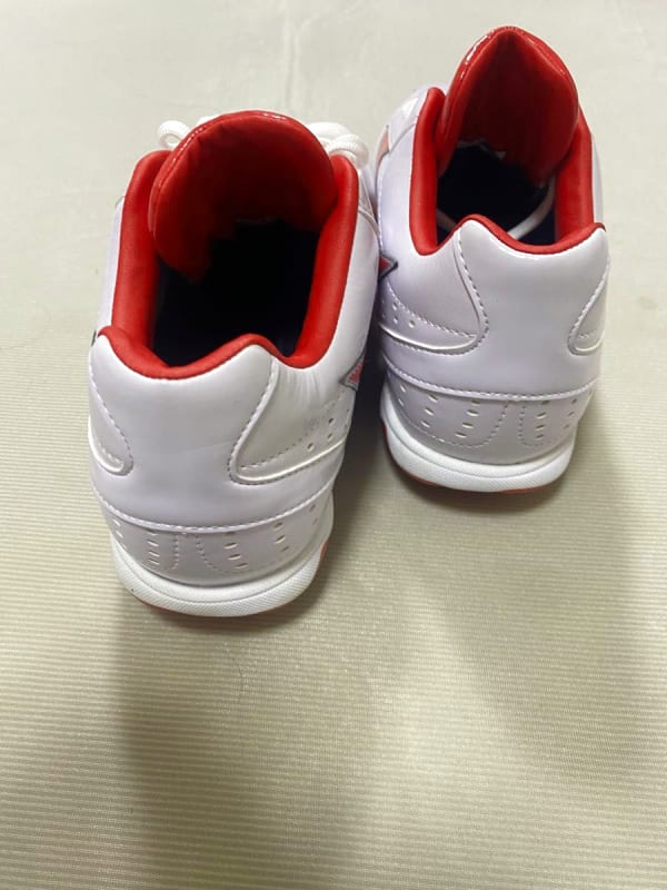 Mizuno Baseball Spikes White and Red 25.5cm